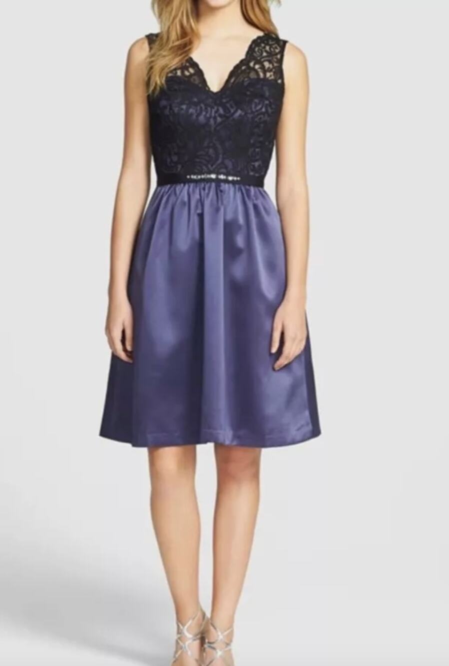 After Six | NWT Amethyst Lace Cocktail Dress | Sz 10 | Wedding Guest Formal